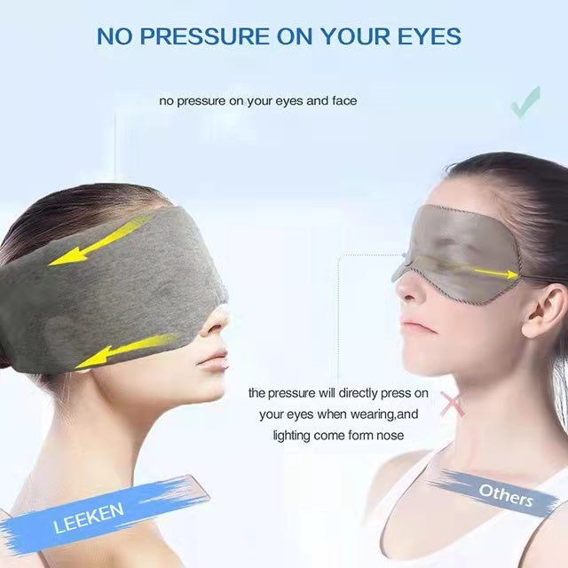 Cotton Silk Sleep Mask Blindfold Eye Cover Eye Patch Women Men Soft Portable Blindfold Travel Eyepatch Sleeping