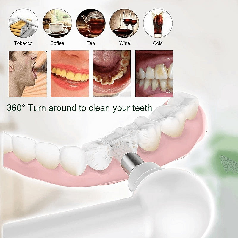 Portable Dental Polisher Tooth Polishing Teeth Whitener Whitening Polisher Stain Remover Tools Cleaner