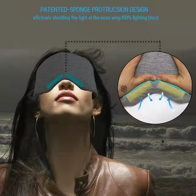 Cotton Silk Sleep Mask Blindfold Eye Cover Eye Patch Women Men Soft Portable Blindfold Travel Eyepatch Sleeping