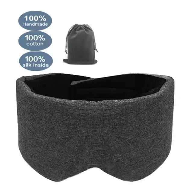 Cotton Silk Sleep Mask Blindfold Eye Cover Eye Patch Women Men Soft Portable Blindfold Travel Eyepatch Sleeping