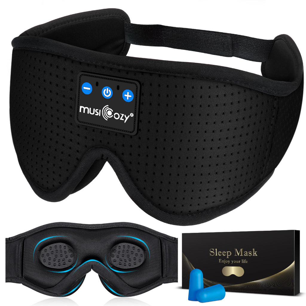 Bluetooth 5.2 Sleep Headphones Breathable Washable Disassemble 3D Sleeping Mask for Home Office Relaxation