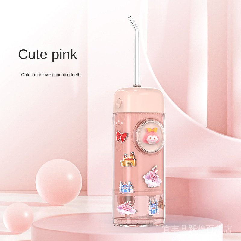 Kid Oral Irrigator Portable Cordless Dental Flosser Teeth Cleaning Oral Care Dental Water Jet Rechargeable Water Flosser