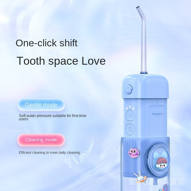 Kid Oral Irrigator Portable Cordless Dental Flosser Teeth Cleaning Oral Care Dental Water Jet Rechargeable Water Flosser