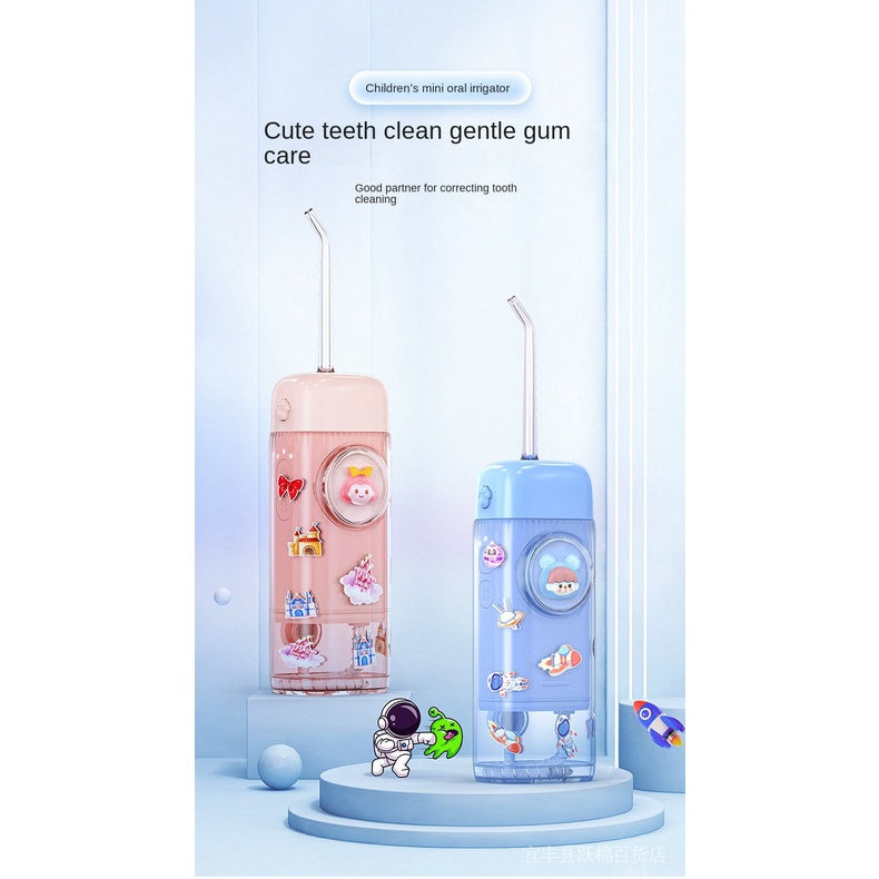 Kid Oral Irrigator Portable Cordless Dental Flosser Teeth Cleaning Oral Care Dental Water Jet Rechargeable Water Flosser