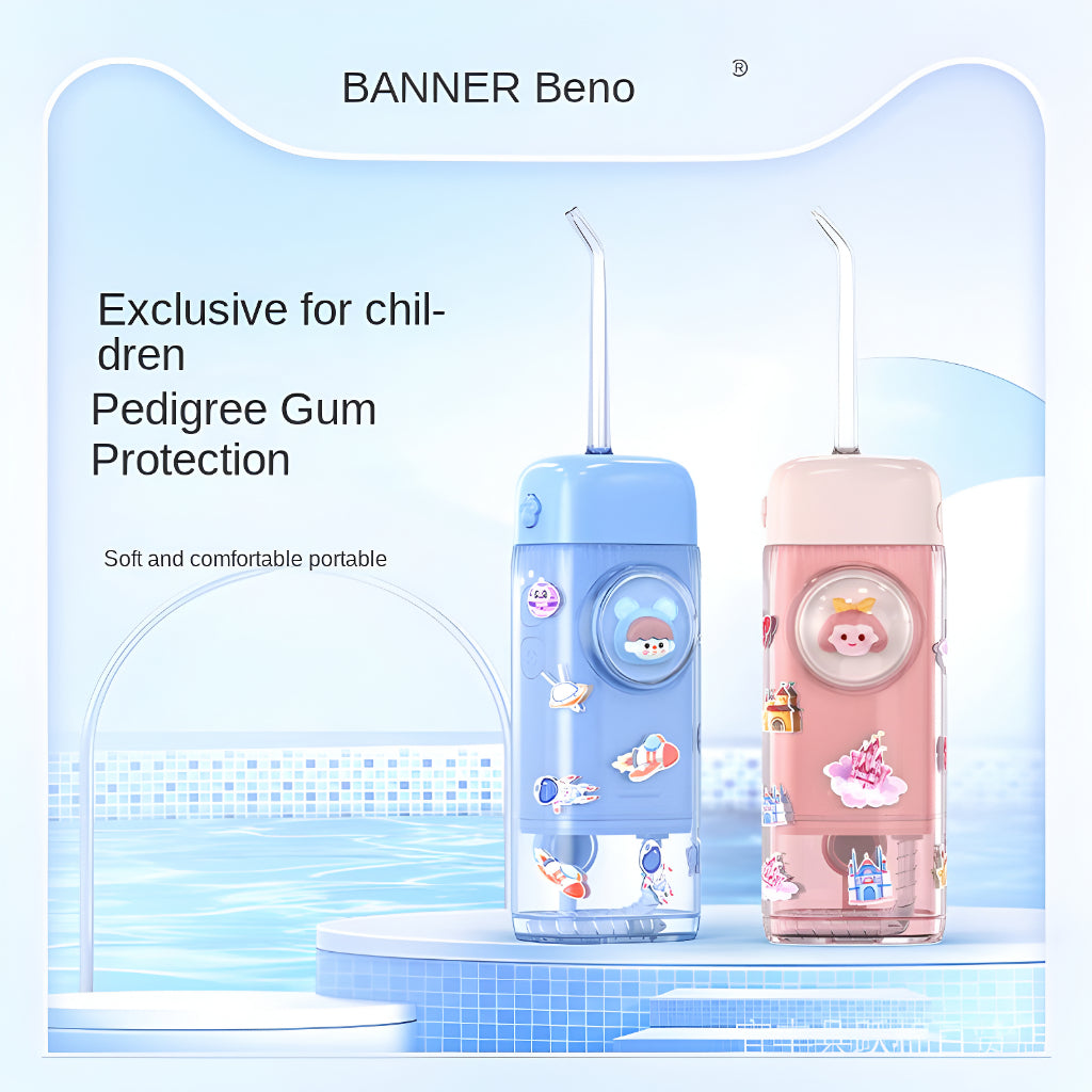 Kid Oral Irrigator Portable Cordless Dental Flosser Teeth Cleaning Oral Care Dental Water Jet Rechargeable Water Flosser