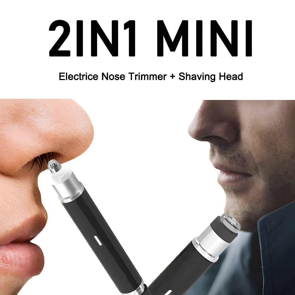 Ear and Nose Trimmer 2 In 1 Electric Shaver for Men Beard Trimmer Facial Grooming Kit