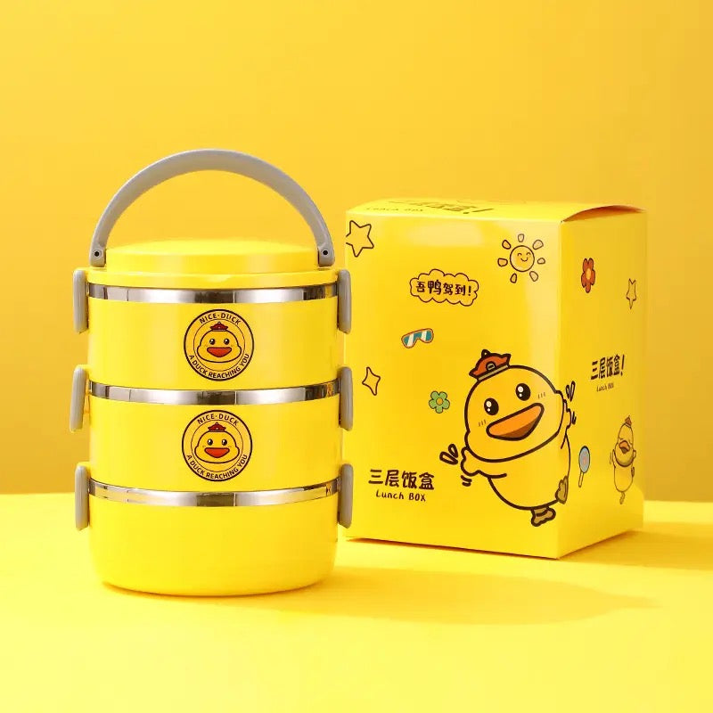 Lunch Box Heat Resistance Stackable Large Capacity Multifunctional Sealed with Lid Collapsible Space Saving Bento Box