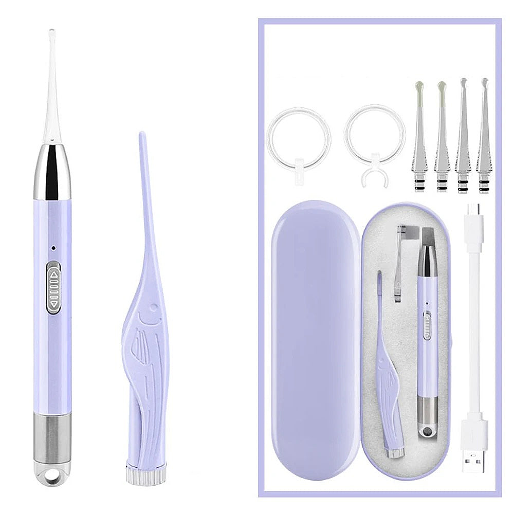 3-in-1 LED Ear & Nose Cleaning Kit with Magnifier | Earwax Removal Tool Set – Ear Scoop, Tweezers & Nose Clip