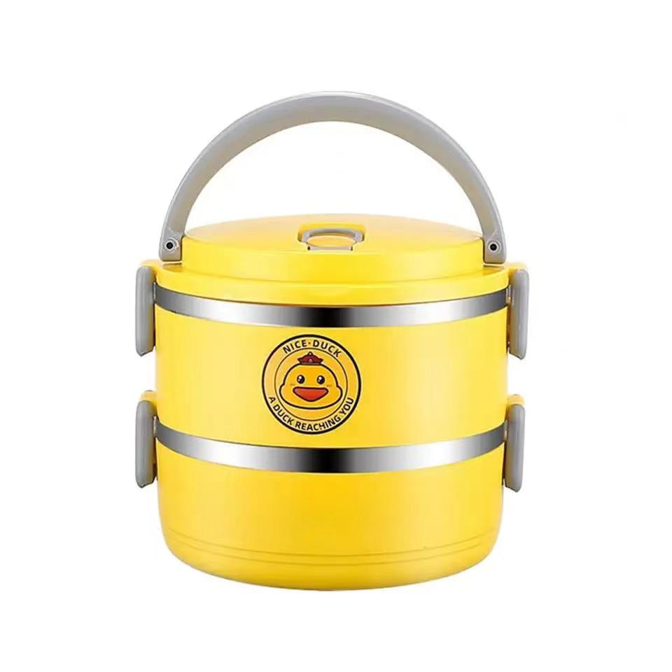 Lunch Box Heat Resistance Stackable Large Capacity Multifunctional Sealed with Lid Collapsible Space Saving Bento Box