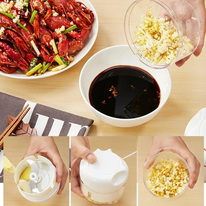 Manual Garlic Masher Press Hand Pull Type Garlic Blender Chili Vegetables Meat Grinder Kitchen Gadgets Cooking