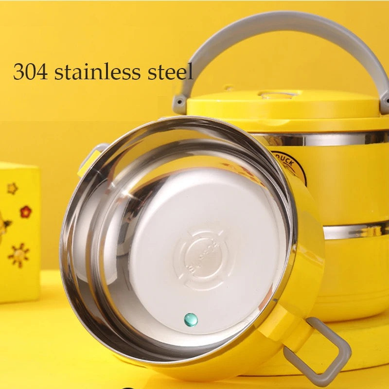 Lunch Box Heat Resistance Stackable Large Capacity Multifunctional Sealed with Lid Collapsible Space Saving Bento Box