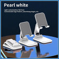 Desk Phone Holder Adjustable Angle Folding Widened Telescopic Rod Strong Bearing Multifunctional Compact Desktop Phone