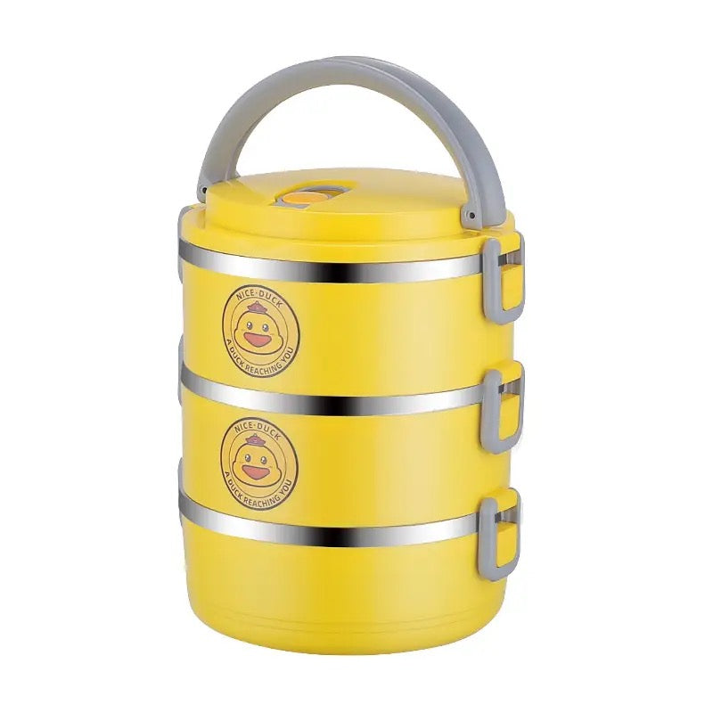 Lunch Box Heat Resistance Stackable Large Capacity Multifunctional Sealed with Lid Collapsible Space Saving Bento Box