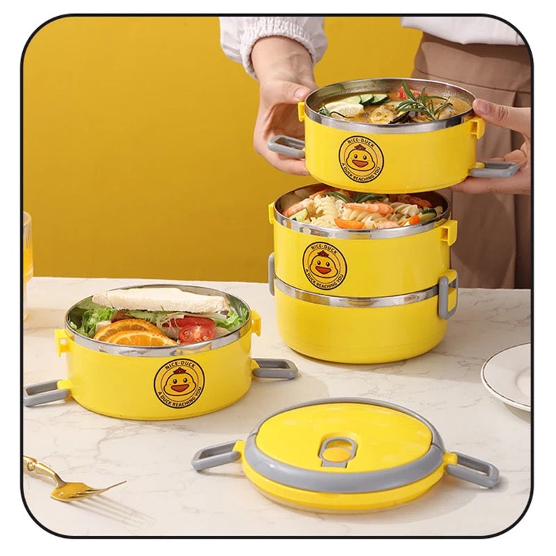 Lunch Box Heat Resistance Stackable Large Capacity Multifunctional Sealed with Lid Collapsible Space Saving Bento Box
