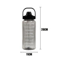 2 Liters Straw Plastic Water Bottle Large Portable Travel Bottle Sports Fitness Cup High Value Big Fat Cup Adult Univers