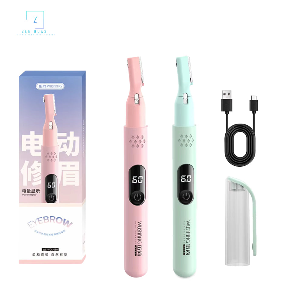 Multifunction Eyebrow Trimmer For Face & Body| LED Display · Portable · Washable · Skin-Friendly