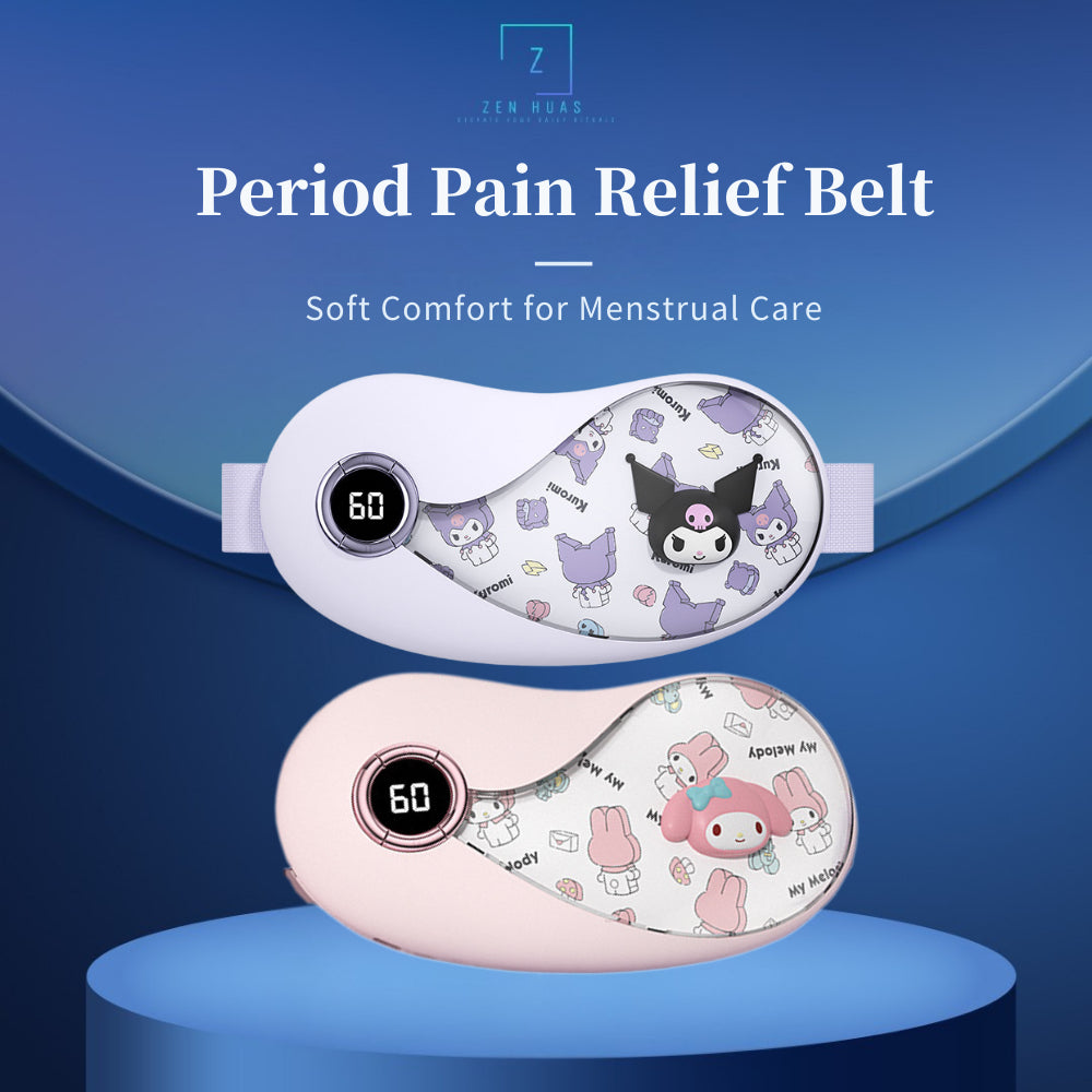 Menstrual Cramp Relief Belt – Wireless Heating Pad with Massage & App Control For Women Girls Abdominal Heat Pad