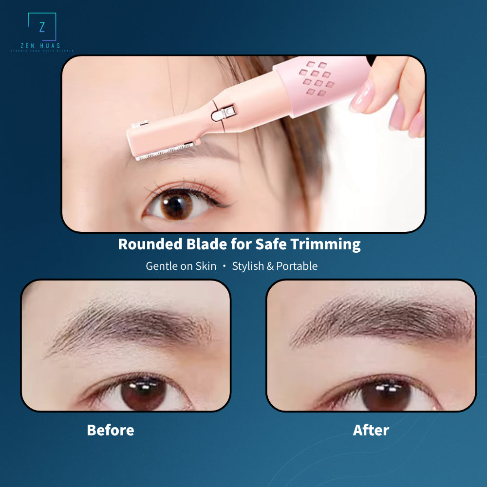 Multifunction Eyebrow Trimmer For Face & Body| LED Display · Portable · Washable · Skin-Friendly