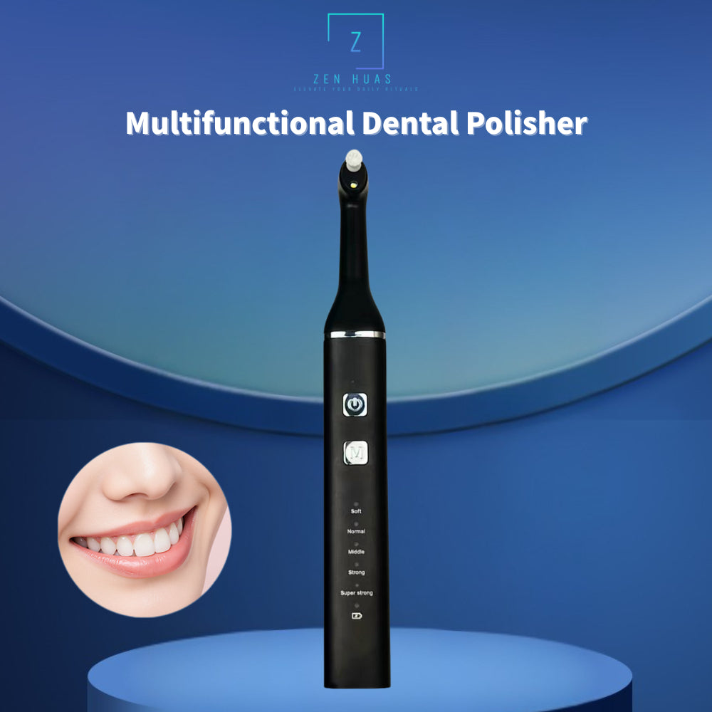 Dental Polisher Tooth Cleaner | Electric Teeth Whitening & Polishing Tool | Remove Plaque, Tartar & Yellow Stains