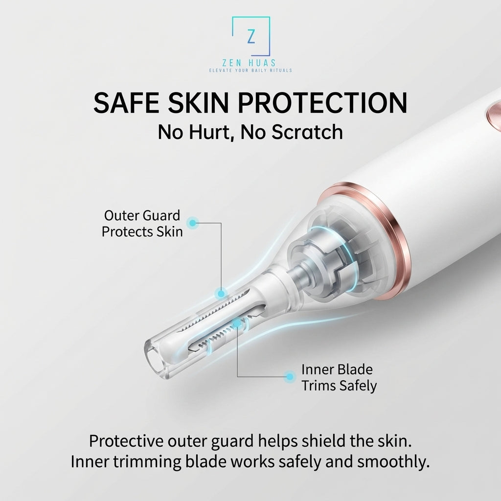 Nose Hair Trimmer Electric Nose & Ear Hair Trimmer Men Eyebrow Trimmer Portable Waterproof Grooming Tool No Pull Safe Pr