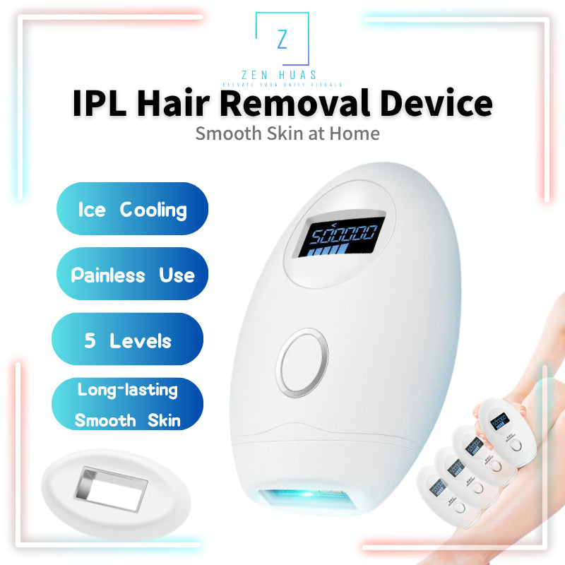 IPL Hair Removal Device Ice Cooling Painless 5 Levels Home Use Laser Hair Remover Face Body