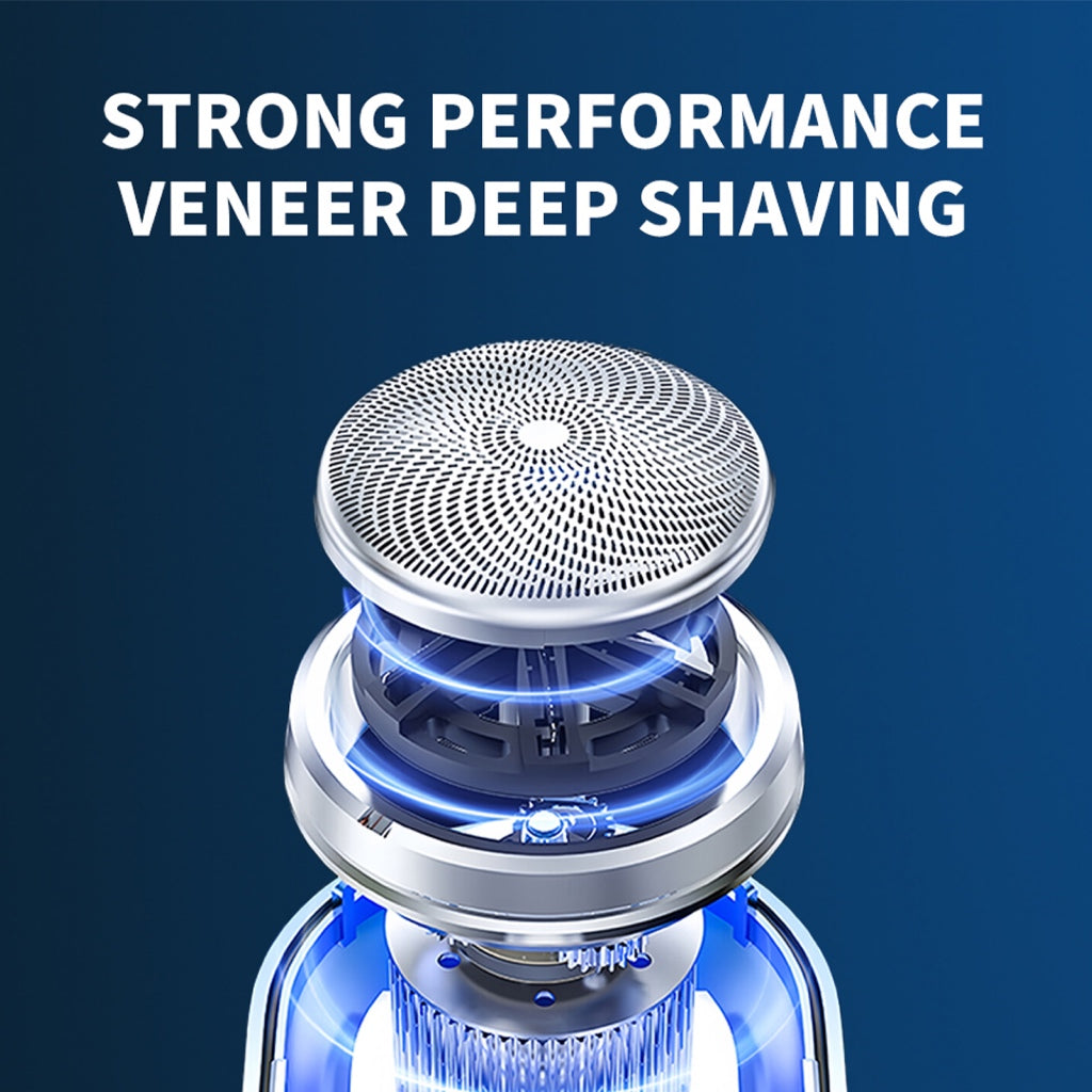 Mini Electric Shaver for Men | Portable Rechargeable Razor with Smart Digital Display | IP67 Waterproof