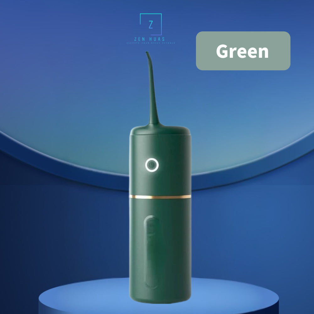 Portable Water Flosser / Cordless Oral Irrigator – 3 Modes, 45 Days Battery, IPX7 Waterproof | Pembersih Gigi Tanpa