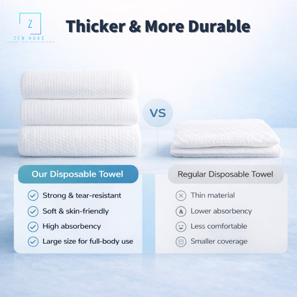 Disposable Bath Towel Travel Portable Thick Soft High Absorbent Quick Dry Body Towel Hygienic Single Use Towel Camping