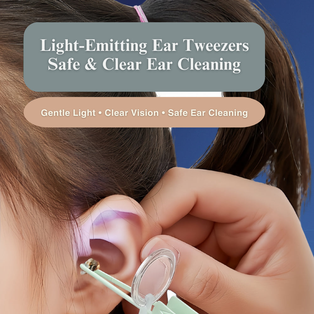3-in-1 LED Ear & Nose Cleaning Kit with Magnifier | Earwax Removal Tool Set – Ear Scoop, Tweezers & Nose Clip