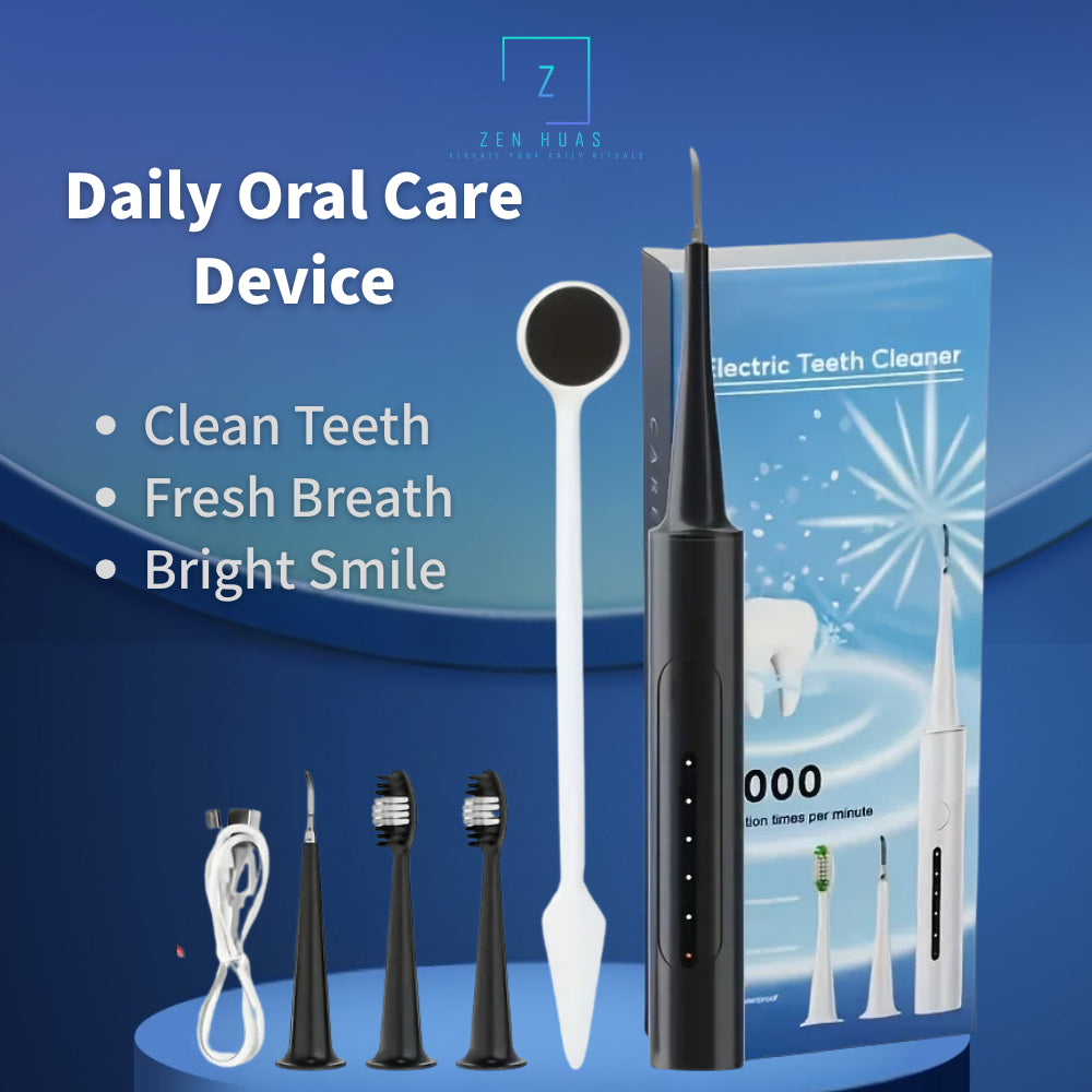 Electric Teeth Cleaner Dental Plaque Remover | 5 Modes Ultrasonic Oral Care Device | Alat Pembersih Karang Gigi Elektrik