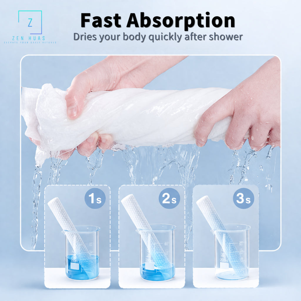 Disposable Bath Towel Travel Portable Thick Soft High Absorbent Quick Dry Body Towel Hygienic Single Use Towel Camping