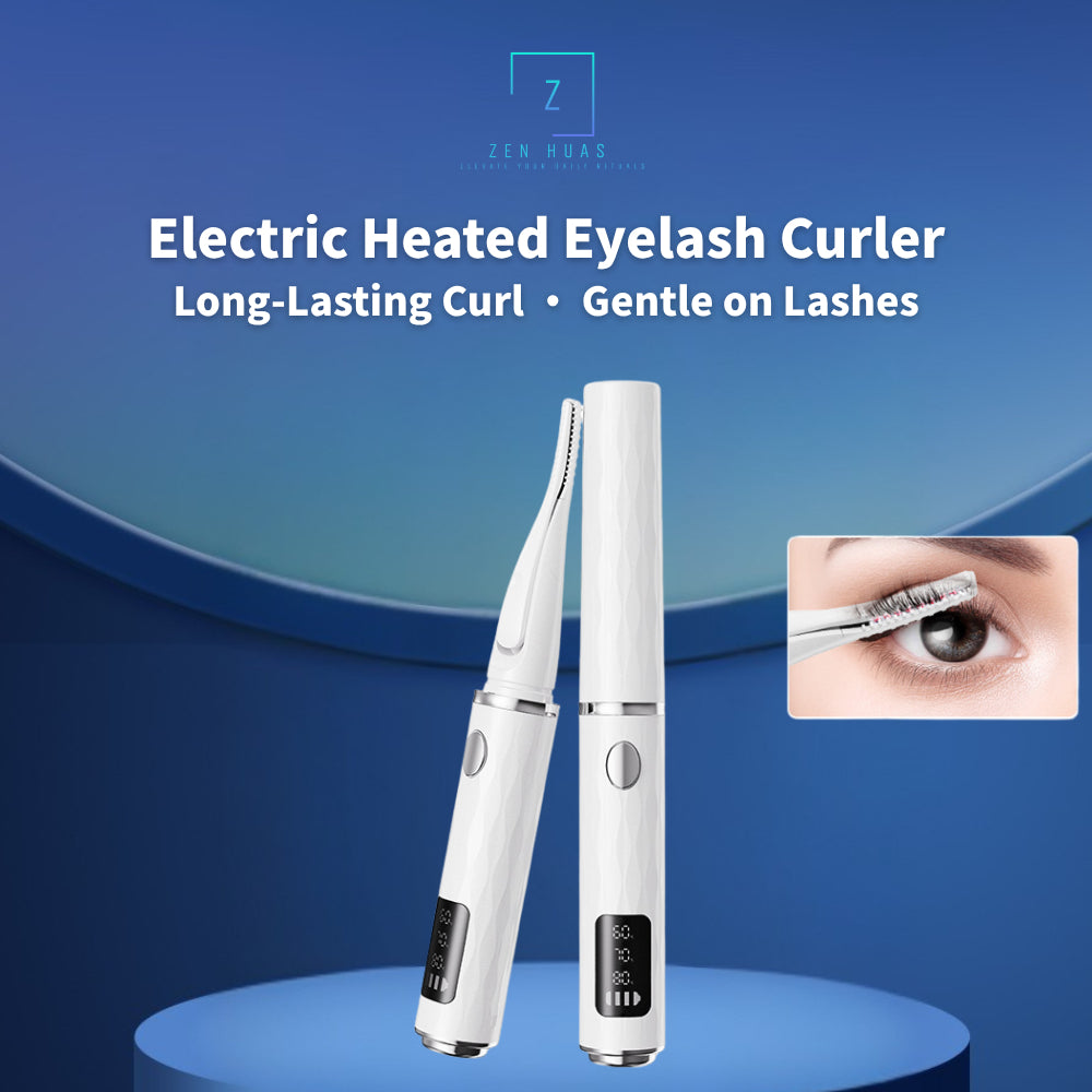 Electric Heated Eyelash Curler – 3 Temperature Modes, NTC Smart Control, Type-C Charging, Long-Lasting Natural Curl