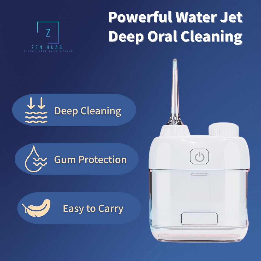Mini Cordless Water Flosser – Portable Dental Oral Irrigator, Deep Cleaning 2–140PSI Jet, Gum Care & Travel-Friendly