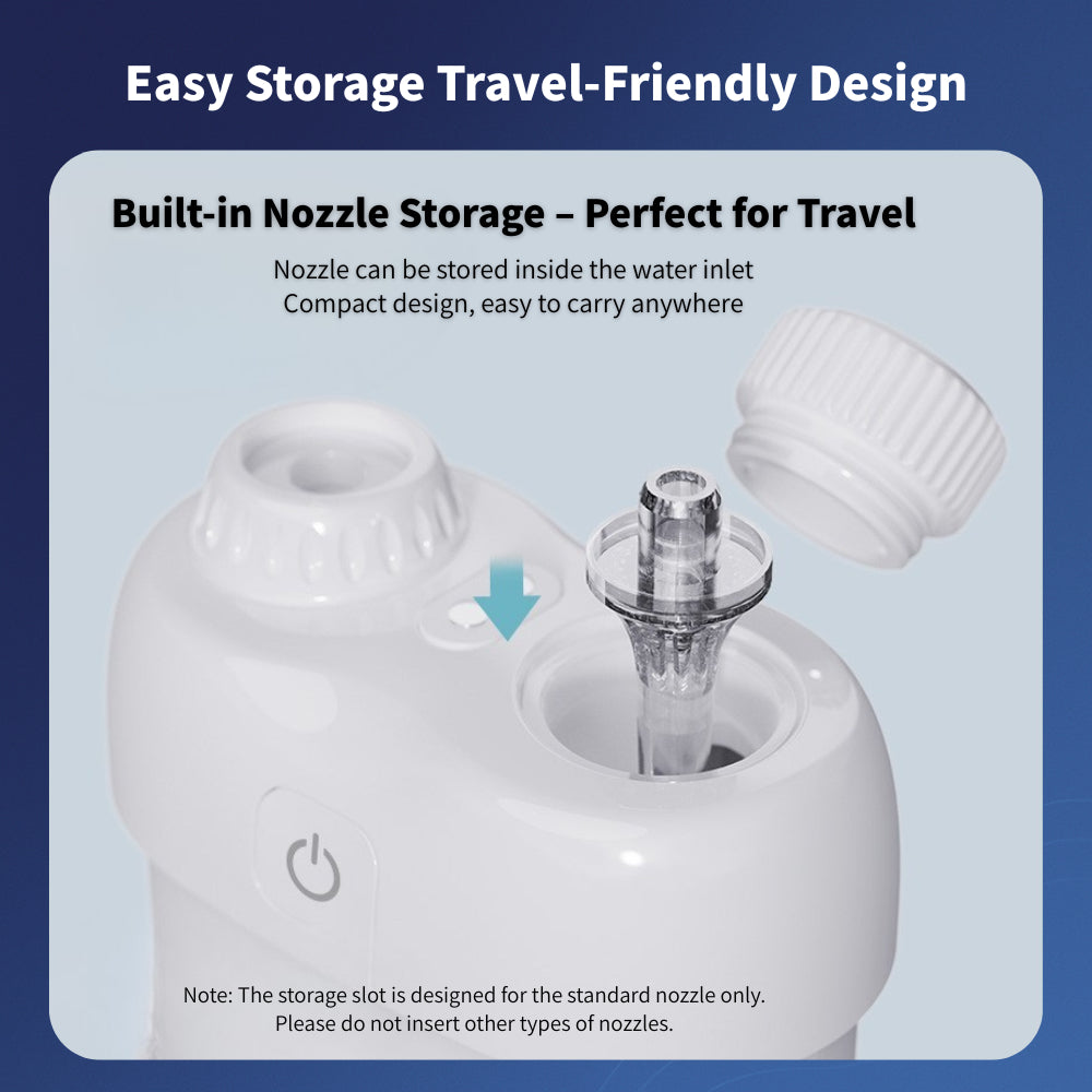 Mini Cordless Water Flosser – Portable Dental Oral Irrigator, Deep Cleaning 2–140PSI Jet, Gum Care & Travel-Friendly